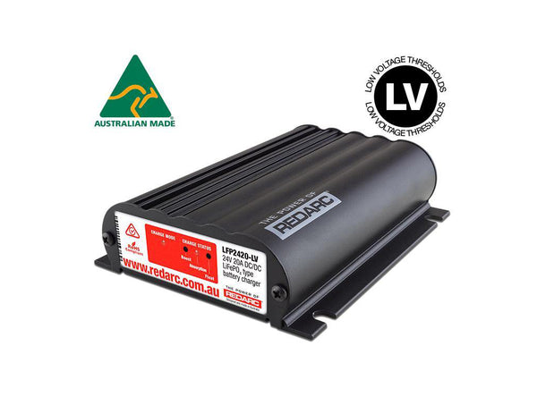 RedArc LFP 24V 20A In-Vehicle Battery Charger (Low Voltage)
