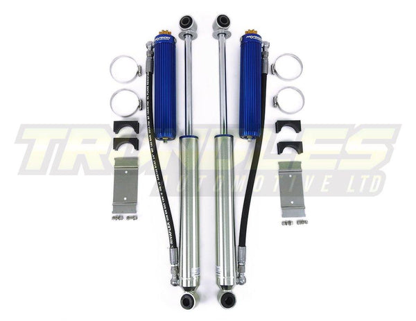 Profender Monotube Remote Reservoir Rear Pair of Shock Absorbers for Toyota Landcruiser 78 Series 2007-Onwards - Trundles Automotive