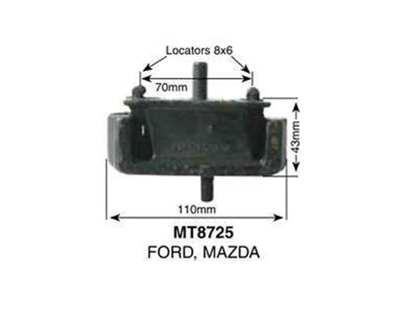 Kelpro Front Engine Mount to suit Ford Courier 1996-2006
