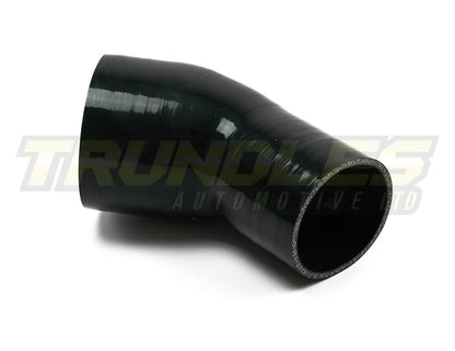 3"-4" 45 Degree Silicone Reducer Joiner - Black