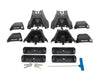 Rhino Rack Vortex ROC25 Black 2 Bar Roof Rack to suit Ford Ranger PX1/2/3/Raptor 2011-2022