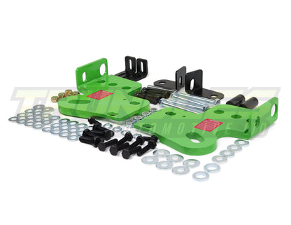 Trundles Heavy Duty Green Tow Point (Pair) to suit Toyota Hilux N80 2015-Onwards