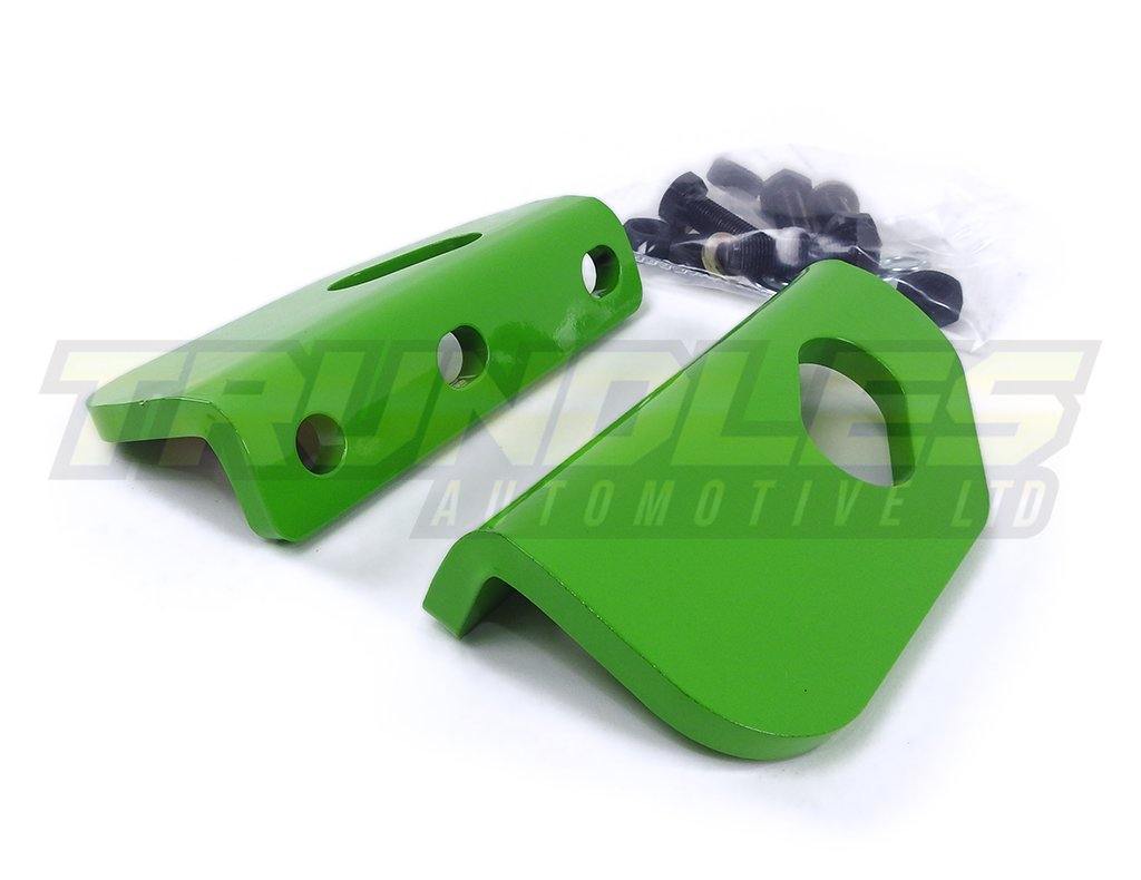 Trundles Heavy Duty Tow Point - Green - Landcruiser 200 Series - Front - Trundles Automotive