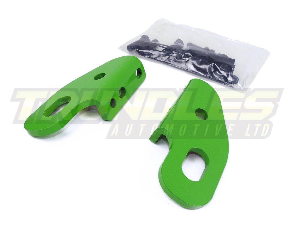 Trundles Heavy Duty Tow Point - Green - Nissan Patrol GU Series 4, Landcruiser 80/100 Series - Trundles Automotive
