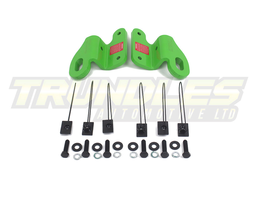 Trundles Heavy Duty Green Tow Point (Pair) to suit Mitsubishi Triton ML/MN 2006-2015