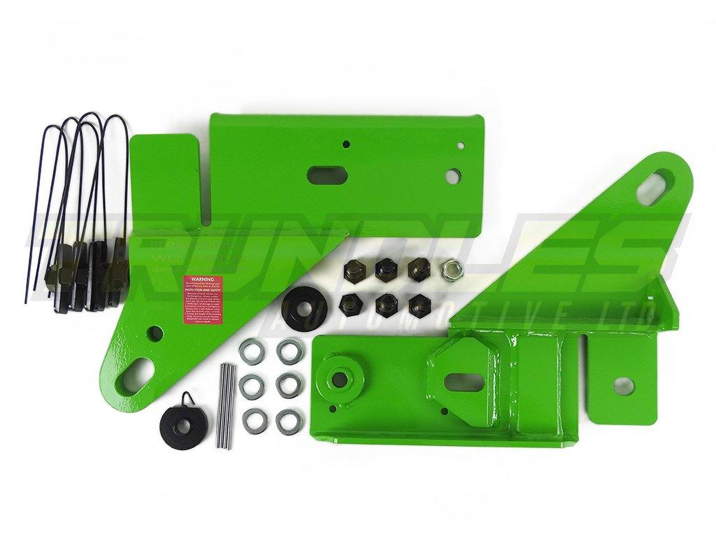 Trundles Heavy Duty Tow Point - Green - Ranger PX / BT50 Series II - Trundles Automotive