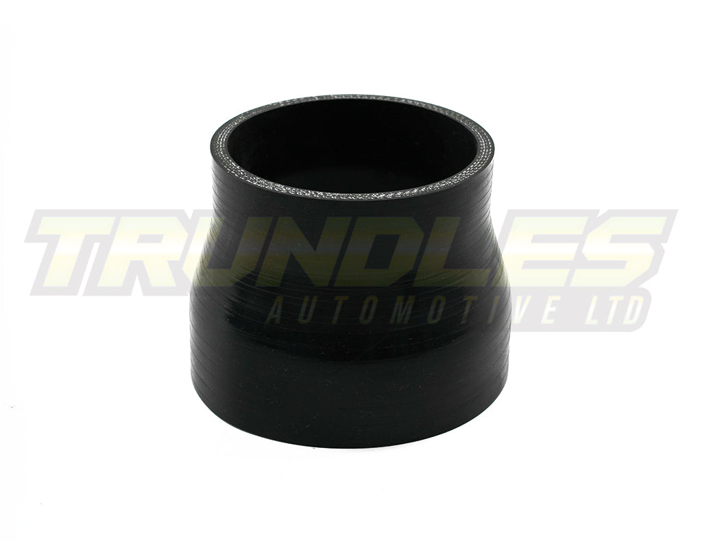 3"-3.75" Straight Silicone Reducer Joiner - Black