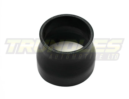 3"-3.75" Straight Silicone Reducer Joiner - Black