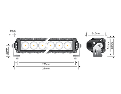 STEDI 11.5" 10 LED Slim Light Bar