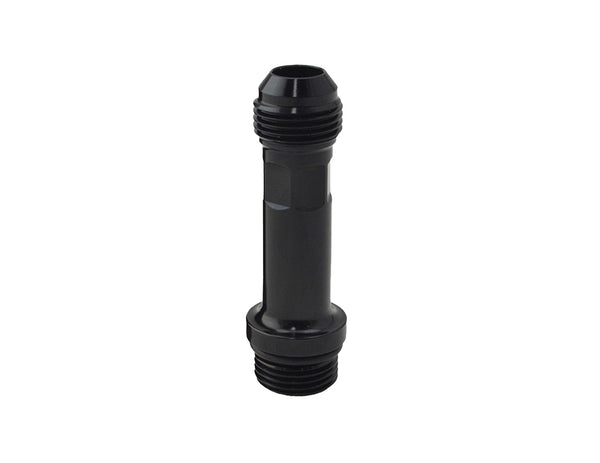 Billet Turbo Drain 70mm Extension -10AN Male to -10AN Female - Black