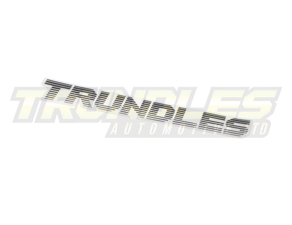 Trundles Transparent/Black Logo Sticker