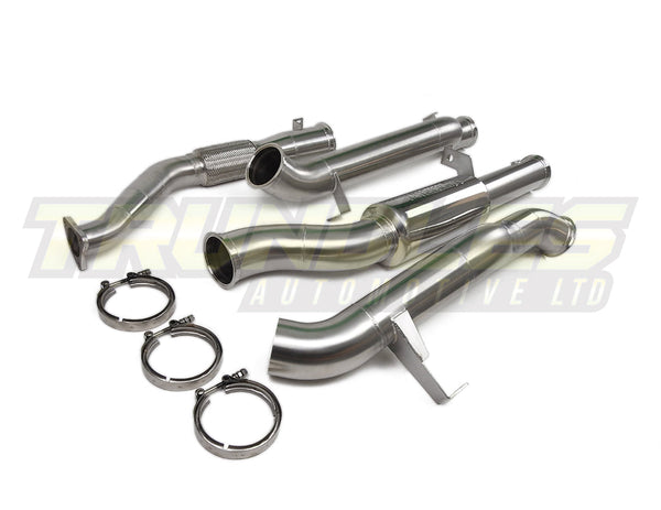 Trundles 4" Stainless Exhaust (Turbo-Back) to suit Toyota Landcruiser VDJ76 Series 2016-Onwards