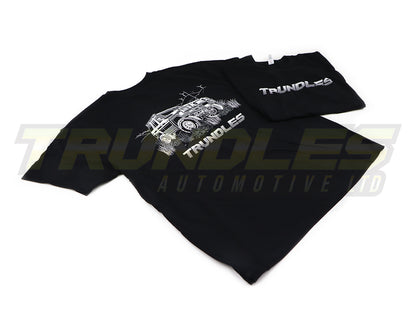 Trundles 76 Series Landcruiser Black & White T-Shirt