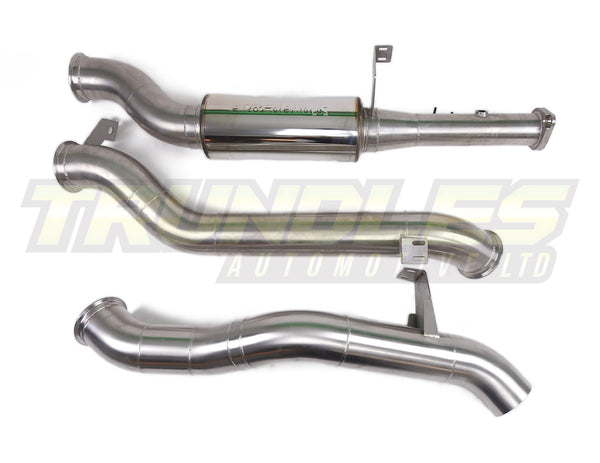 Trundles 4" Stainless Exhaust (DPF-Back) to suit Toyota Landcruiser VDJ79 Series 2016-Onwards