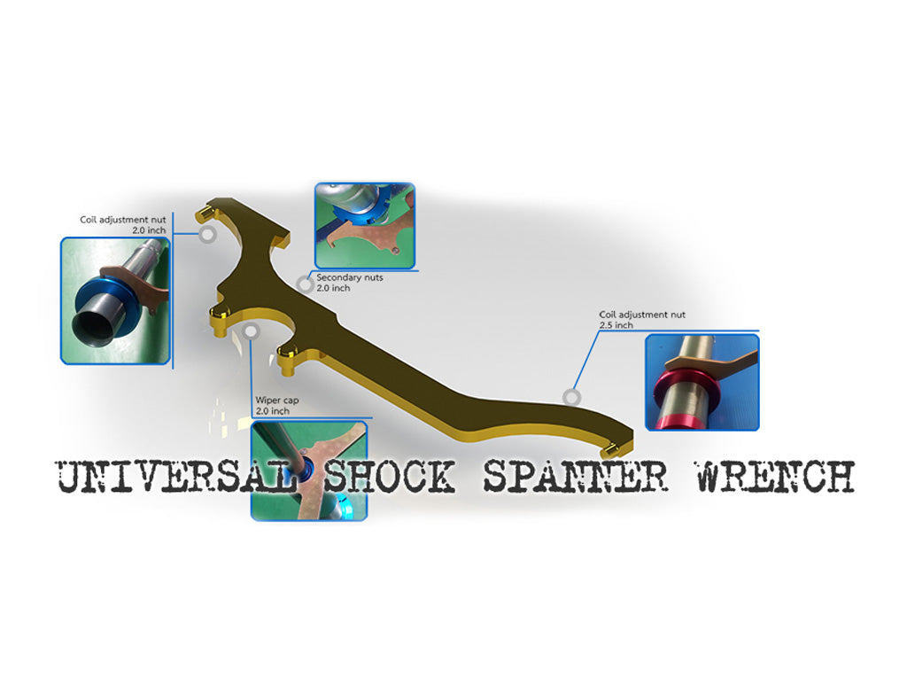 Profender Universal Shock Spanner Wrench - Silver