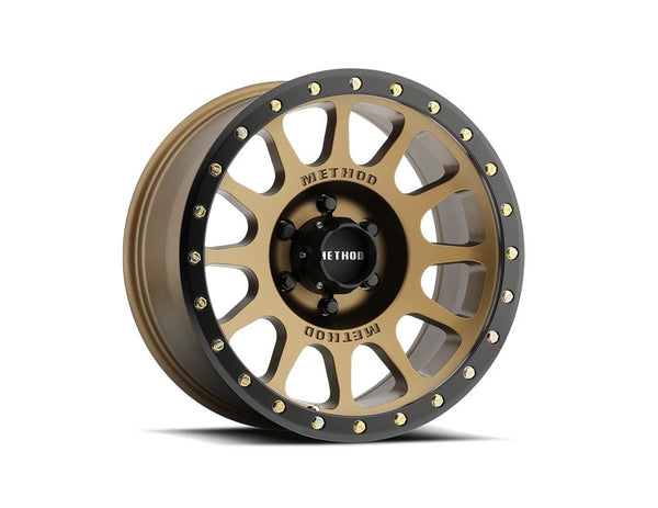 Method Race Wheels MR305 NV Rim - 20x9 6x139.7 18p - Bronze with Matte Black Lip