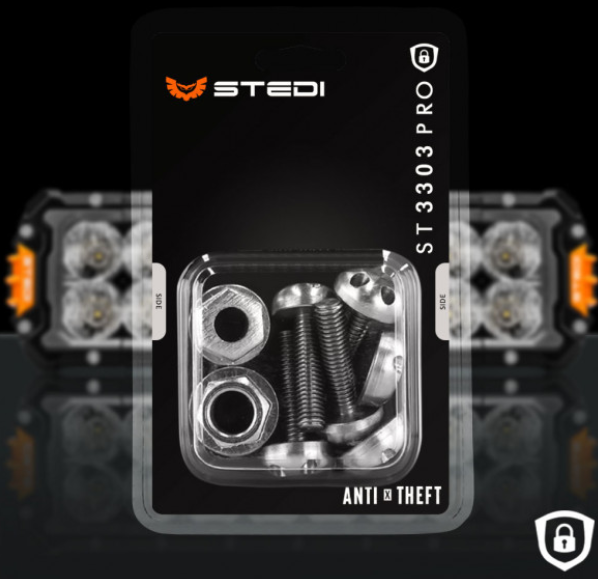 STEDI Anti Theft Kit for ST3303 PRO LED Light Bars - Trundles Automotive