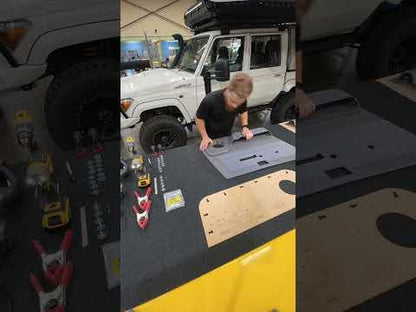 D.O.T.I Front Door Speaker Pods to suit Toyota Landcruiser 76 Wagon / 79 Series Double Cab 2009-Onwards